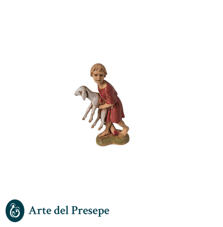 Bimbo con pecora da 10cm stile '700 12/26