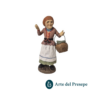 Vecchietta con cesto d'ortaggi in Terracotta da 10cm 25/315
