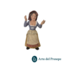 Lavandaia con panno in testa senza base in Terracotta da 10cm 25/319