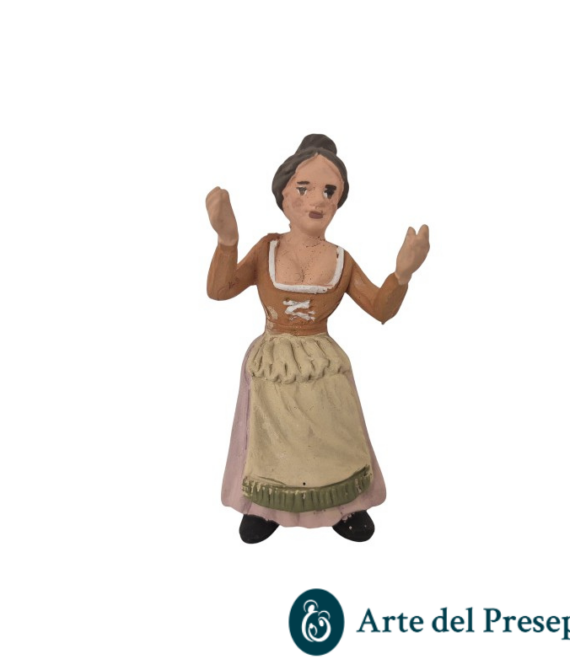 Donna seduta senza base in Terracotta da 10cm 25/320