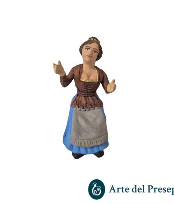 Donna seduta con base in Terracotta da 10cm 25/321
