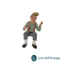 Uomo seduto senza base in Terracotta da 10cm 25/322
