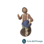 Uomo inginocchiato con cappello in Terracotta da 10cm 25/327
