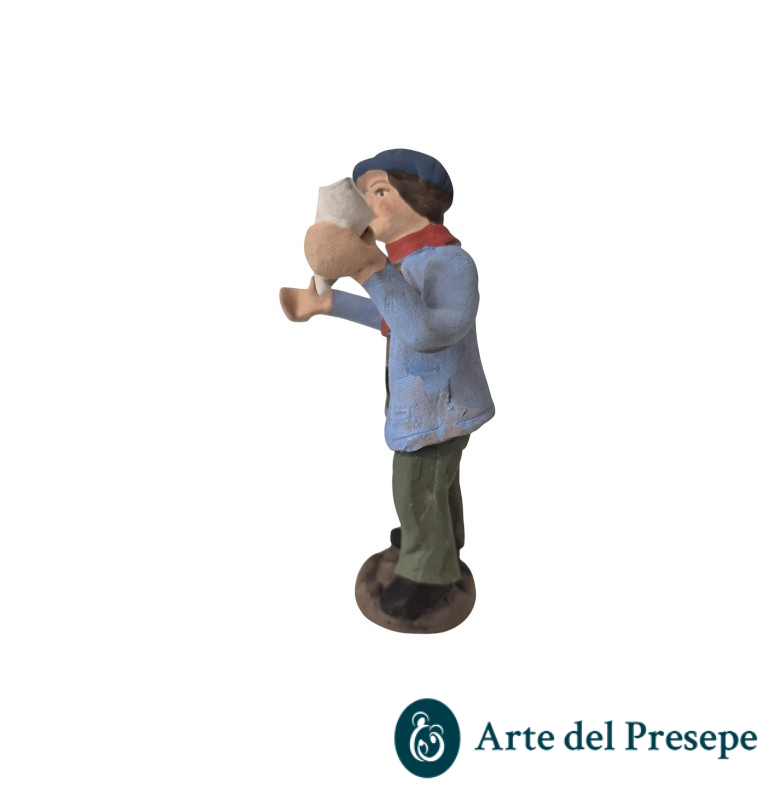 Uomo con cono gelato in Terracotta da 10cm 25/328 - immagine 2