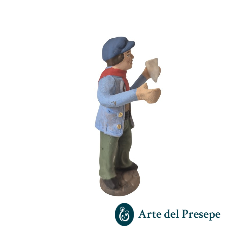 Uomo con cono gelato in Terracotta da 10cm 25/328 - immagine 3