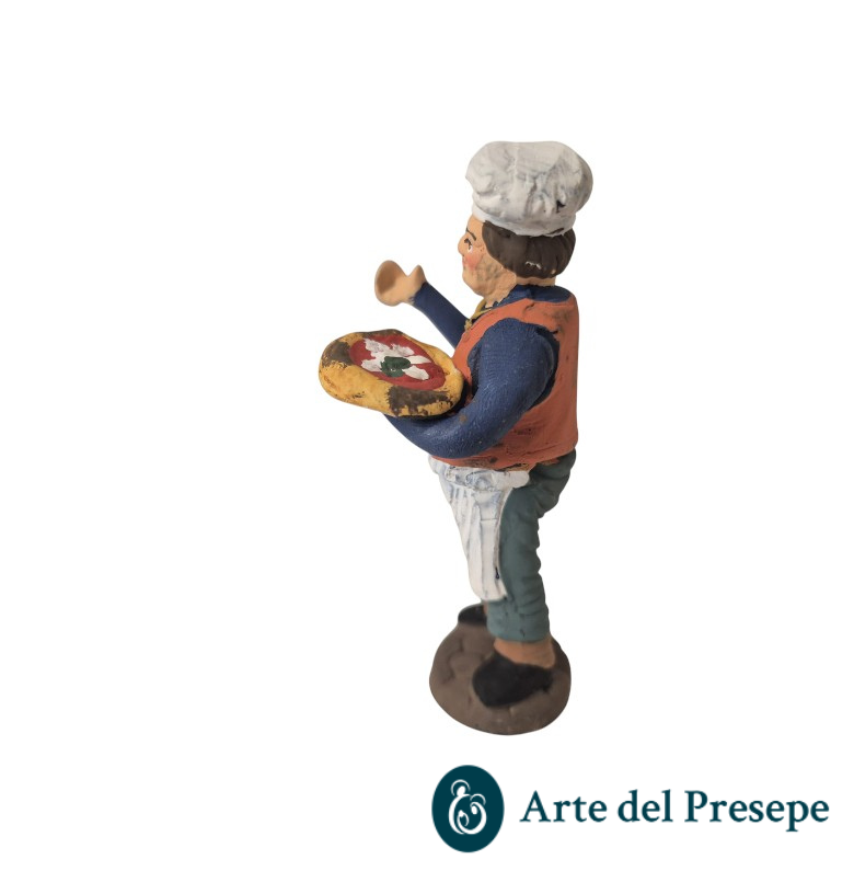 Pizzaiolo in Terracotta da 10cm 25/329 - immagine 2
