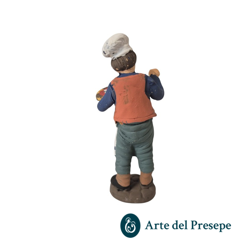 Pizzaiolo in Terracotta da 10cm 25/329 - immagine 3