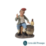 Bevitore con brocca di vino in Terracotta da 10cm 25/332