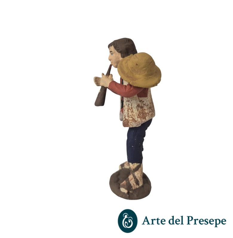 Pifferaio in Terracotta da 10cm 25/335 - immagine 2
