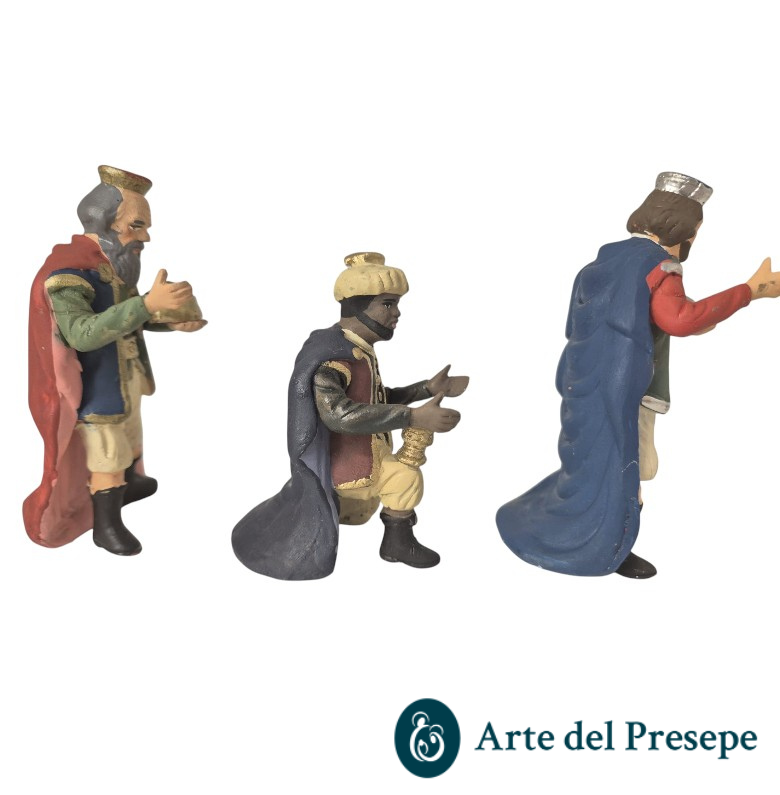 Tre re magi in Terracotta da 10cm 25/339 - immagine 4