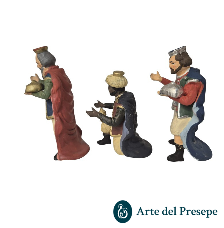 Tre re magi in Terracotta da 10cm 25/339 - immagine 2