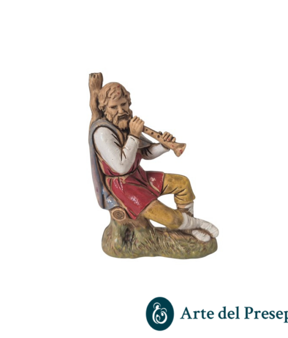 Pifferaio seduto da 10cm stile ‘700 60/26