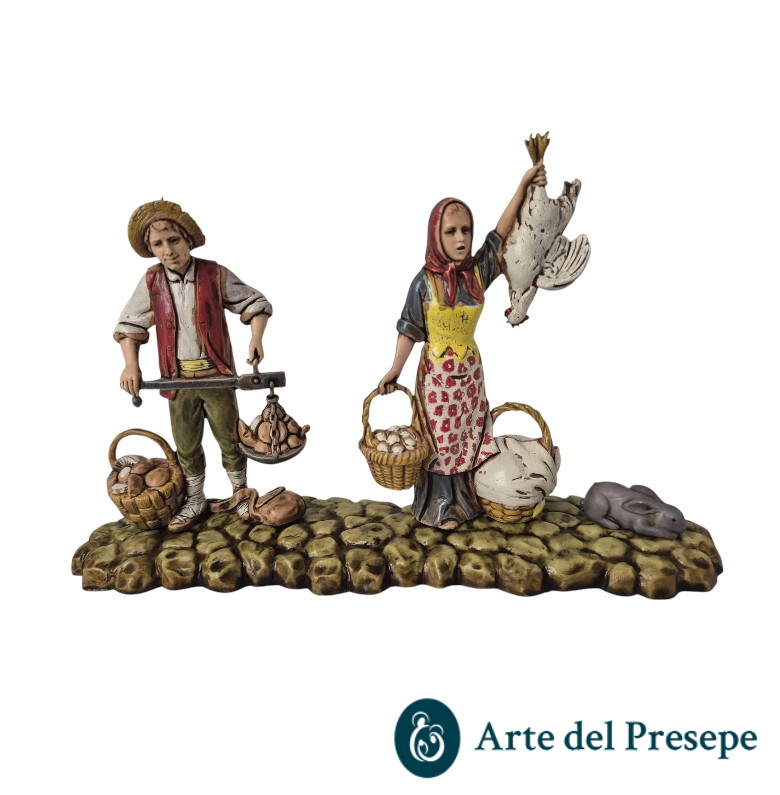 Gruppo contadini da 10cm stile '700 74/26 CT2