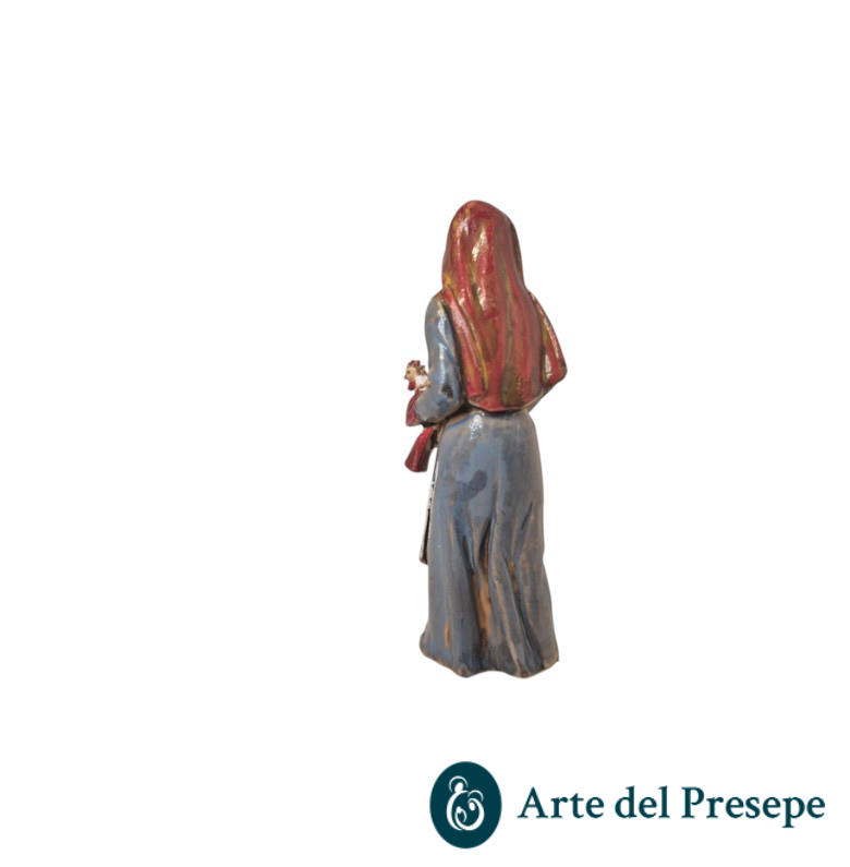 Donna con gallina da 8cm 99/26 - immagine 2