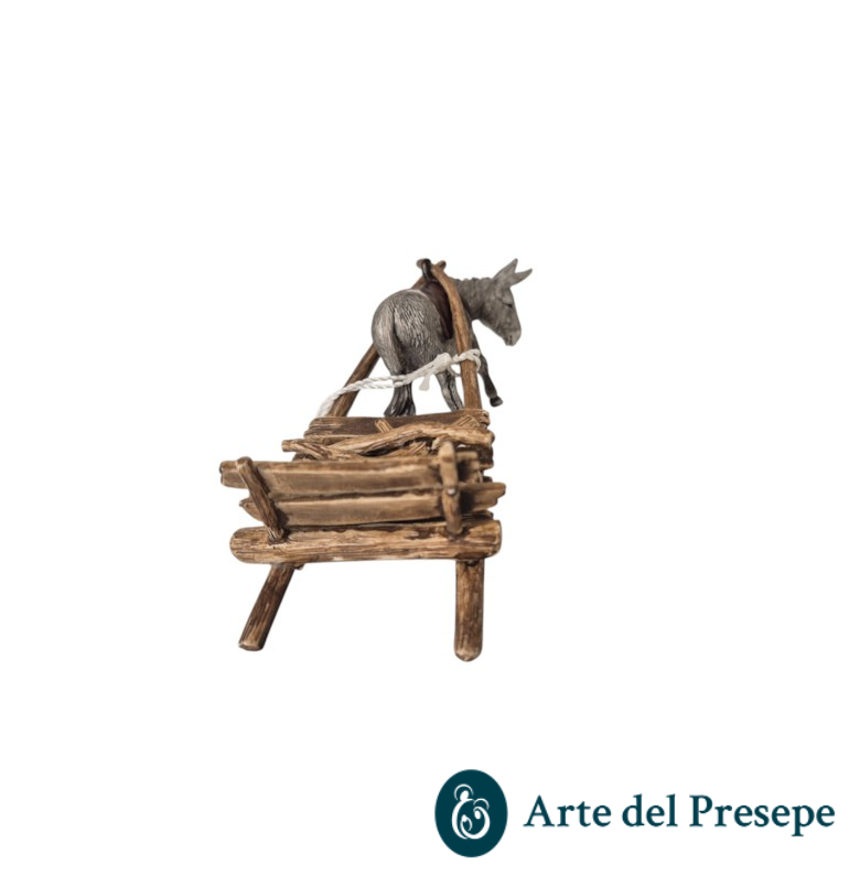 Carretto con asino da 10cm 106/26 - immagine 4