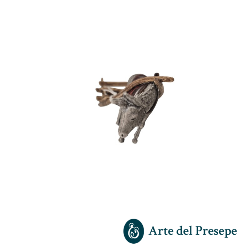 Carretto con asino da 10cm 106/26 - immagine 2