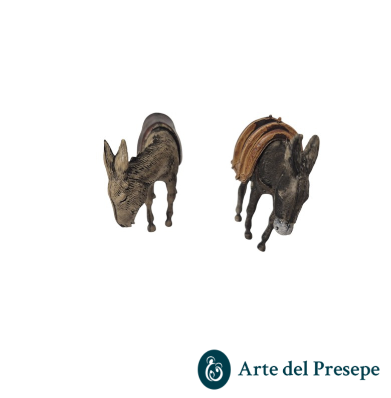 Set 2 asini assortiti da 10cm 111/26 - immagine 2