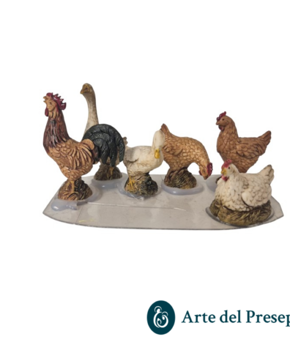 6 galletti assortiti da 12 cm 113/26