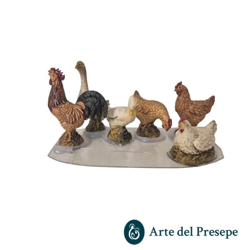 6 galletti assortiti da 12 cm 113/26