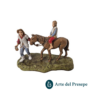 Uomo con bimbo a cavallo da 6cm 129/26