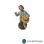Uomo in ginocchio con cappello in Terracotta da 7cm 152/26