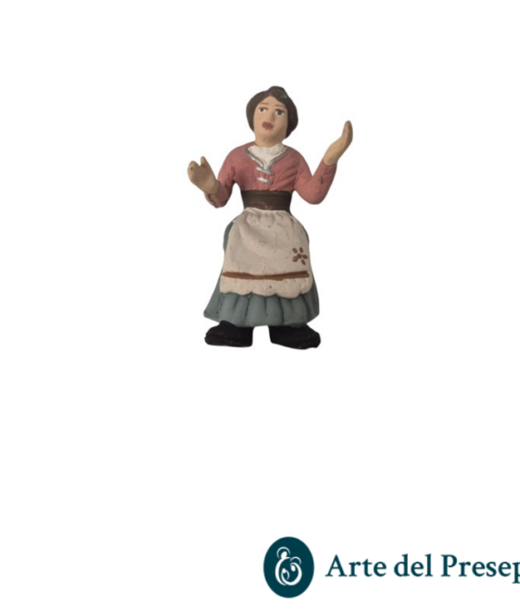 Donna seduta senza base in Terracotta da 7cm 153/26