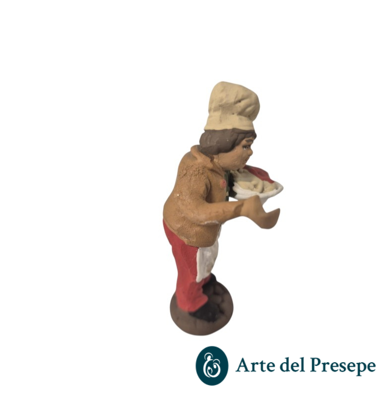 Cuoco con spaghetti in Terracotta da 7cm 157/26 - immagine 4