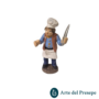 Cuoco con coltello in Terracotta da 7cm 158/26