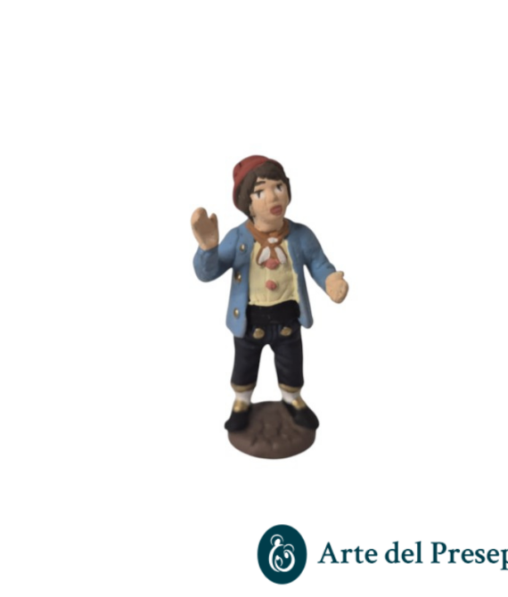 Uomo con cappello in Terracotta da 7cm 160/26