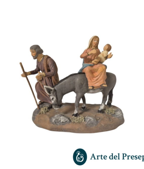 Fuga da Egitto in Terracotta da 10cm 168/26