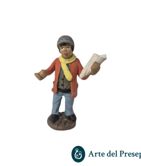 Uomo con cuoppo/cono in Terracotta da 7cm 172/26