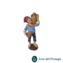 Uomo con anfora in mano e sulla spalla in Terracotta da 7cm 177/26