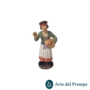 Donna con maiale in braccio in Terracotta da 7cm 191/26