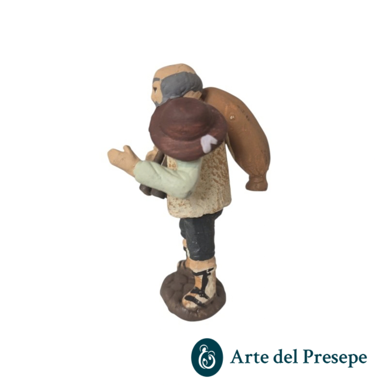 Zampognaro in Terracotta da 7cm 217/26 - immagine 2