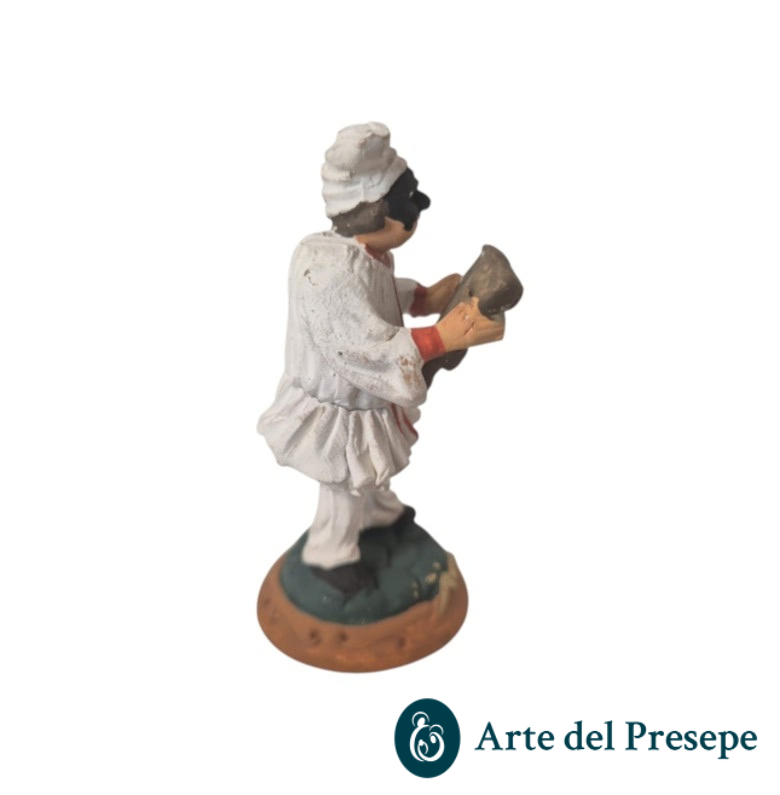 Pulcinella in Terracotta da 7cm 221/26 - immagine 3
