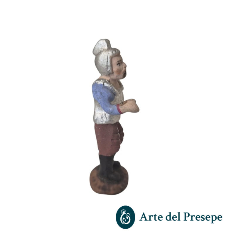 Soldato romano con scudo in Terracotta da 7cm 223/26 - immagine 4