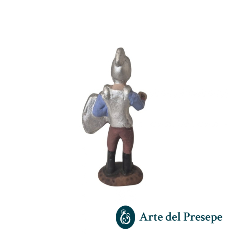 Soldato romano con scudo in Terracotta da 7cm 223/26 - immagine 3