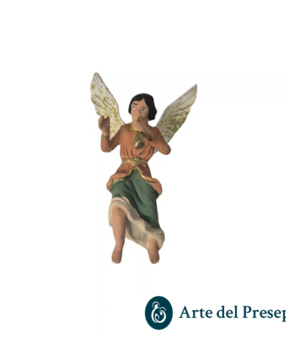 Angelo con flauto in Terracotta da 10cm 226/26