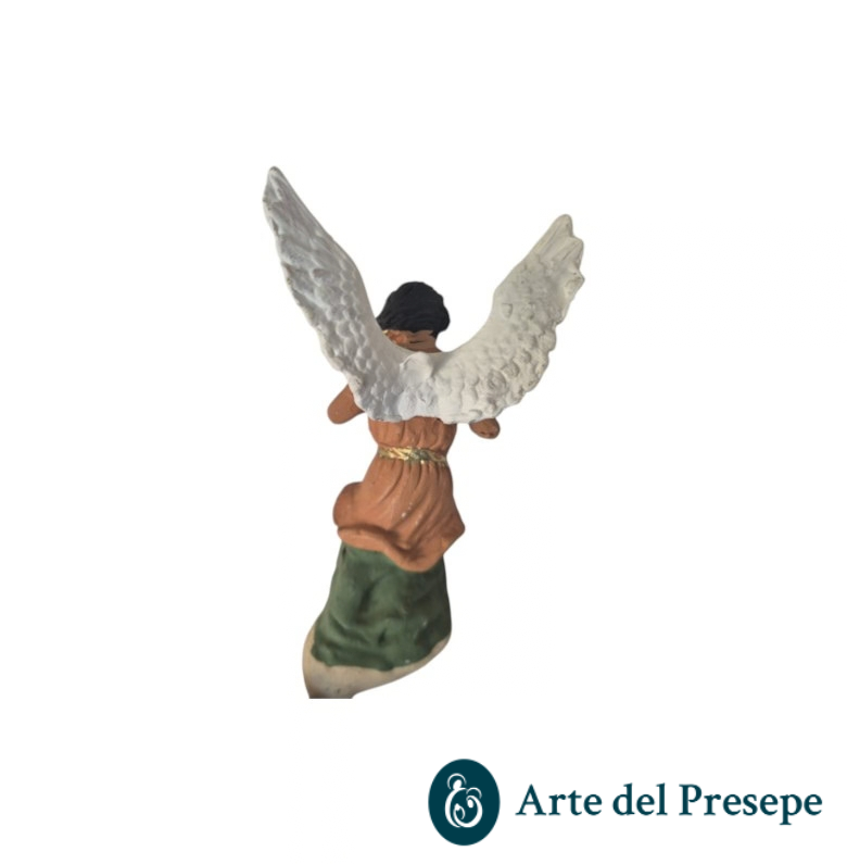 Angelo con flauto in Terracotta da 10cm 226/26 - immagine 2