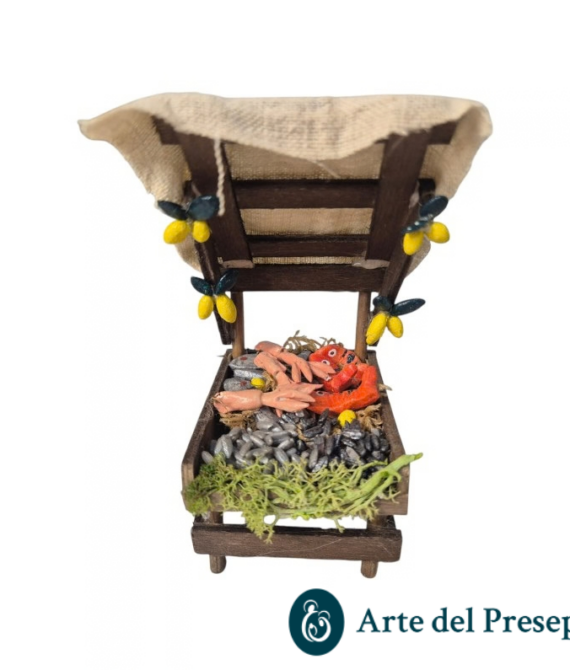Banchetto Pescivendolo per pastori trai 8 e 13cm 229/26