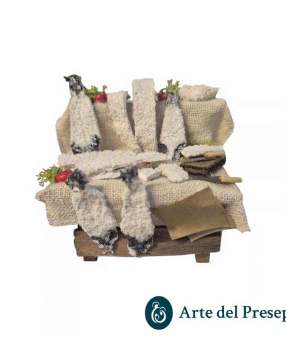 Banchetto baccalà e stock per pastori trai 8 e i 10cm 231/26