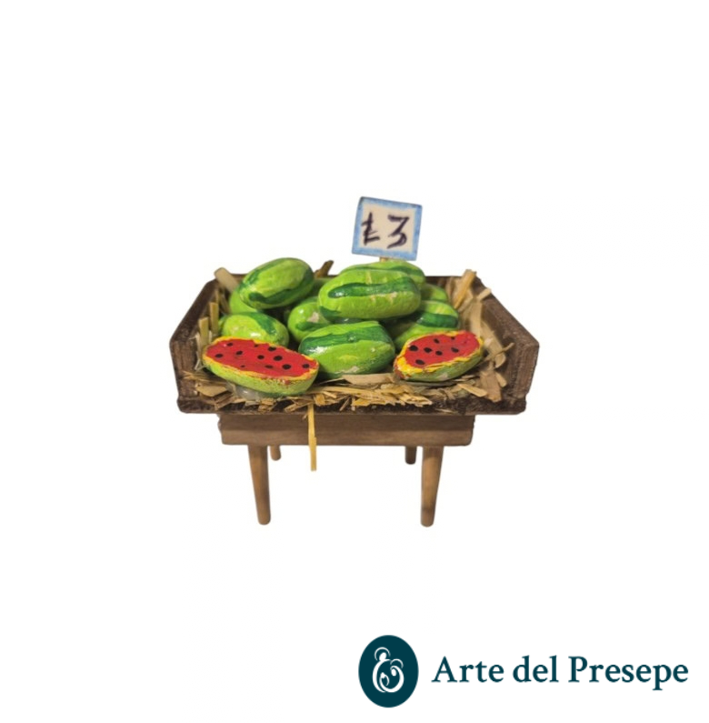 Banchetto con angurie per pastori trai 8 e i 10cm 243/26