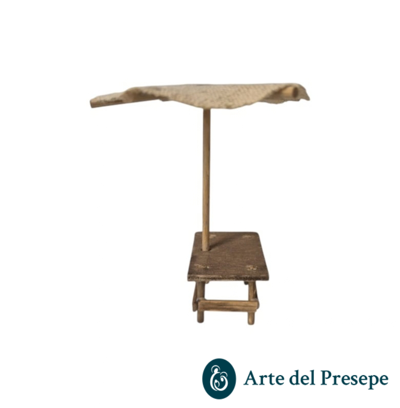 Banchetto vuoto con ombrellone per pastori trai 5 e i 8 cm 253/26 - immagine 4
