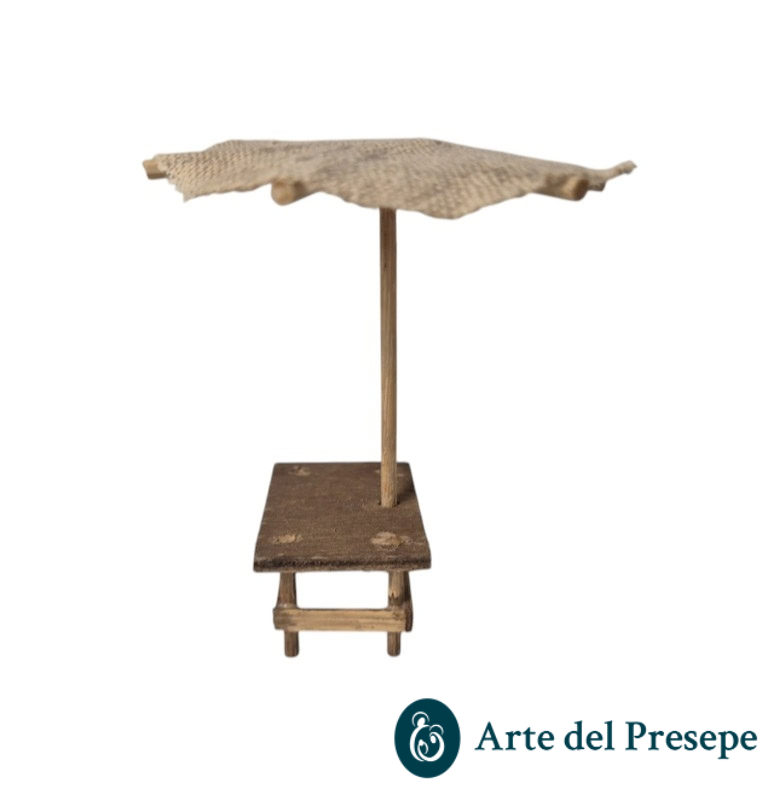 Banchetto vuoto con ombrellone per pastori trai 5 e i 8 cm 253/26 - immagine 2