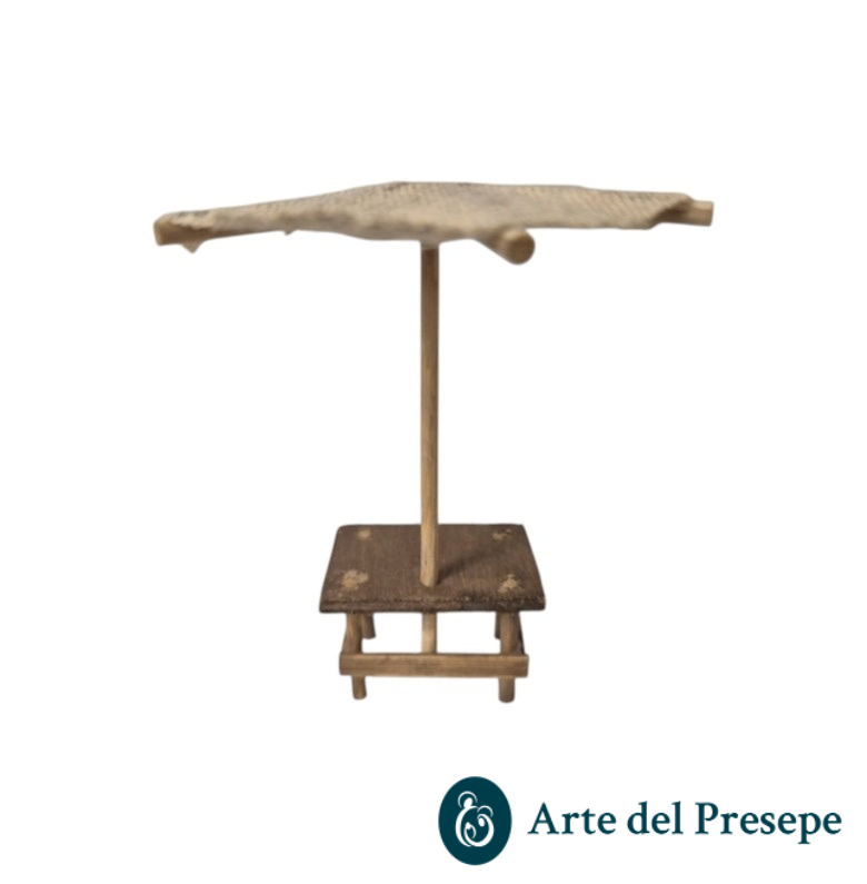 Banchetto vuoto con ombrellone per pastori trai 5 e i 8 cm 253/26 - immagine 3