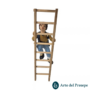 Uomo che sale sulla scala SCALA NON INCLUSA in Terracotta da 7cm 258/26