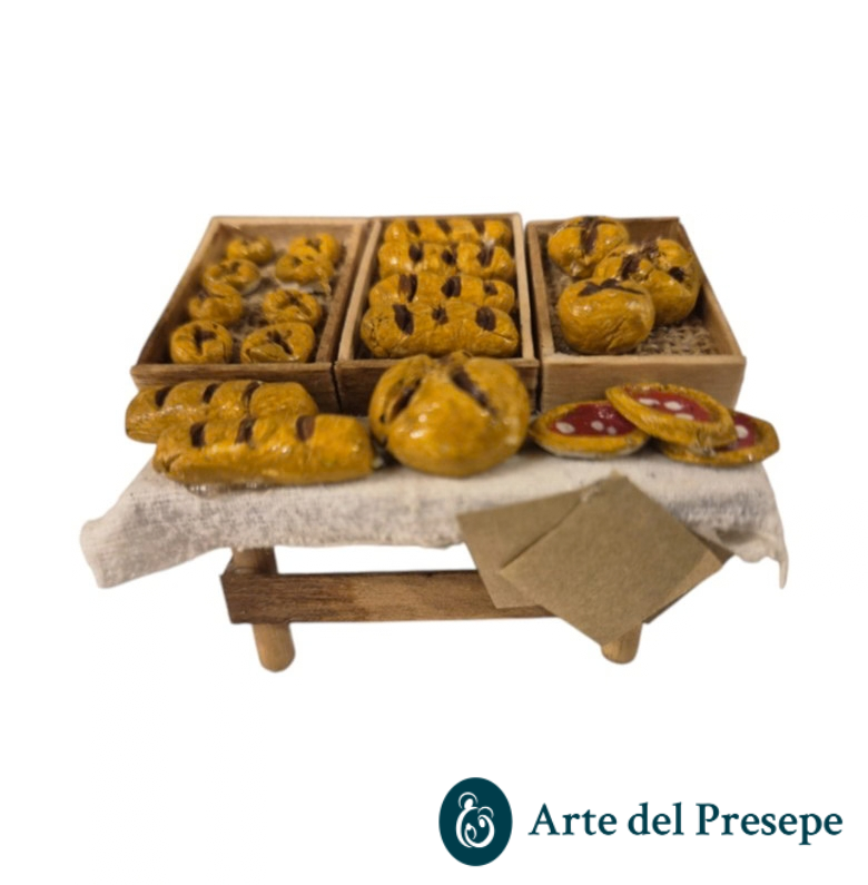 Banchetto fornaio per pastori trai 7 e i 10cm 262/26