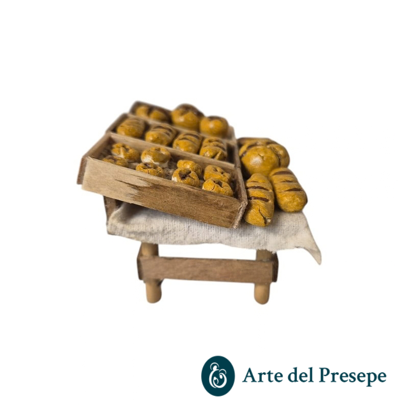 Banchetto fornaio per pastori trai 7 e i 10cm 262/26 - immagine 2