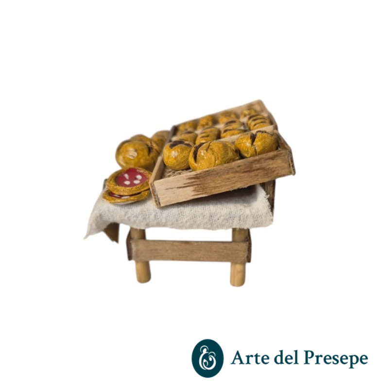 Banchetto fornaio per pastori trai 7 e i 10cm 262/26 - immagine 3