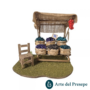 Scena venditore di olive per pastori trai 8 e i 10 cm 263/26